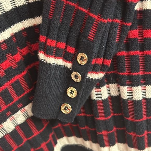 EUC TOMMY HILFIGER Richly Colored Striped Knit Turtleneck - SZ L - Picture 3 of 5